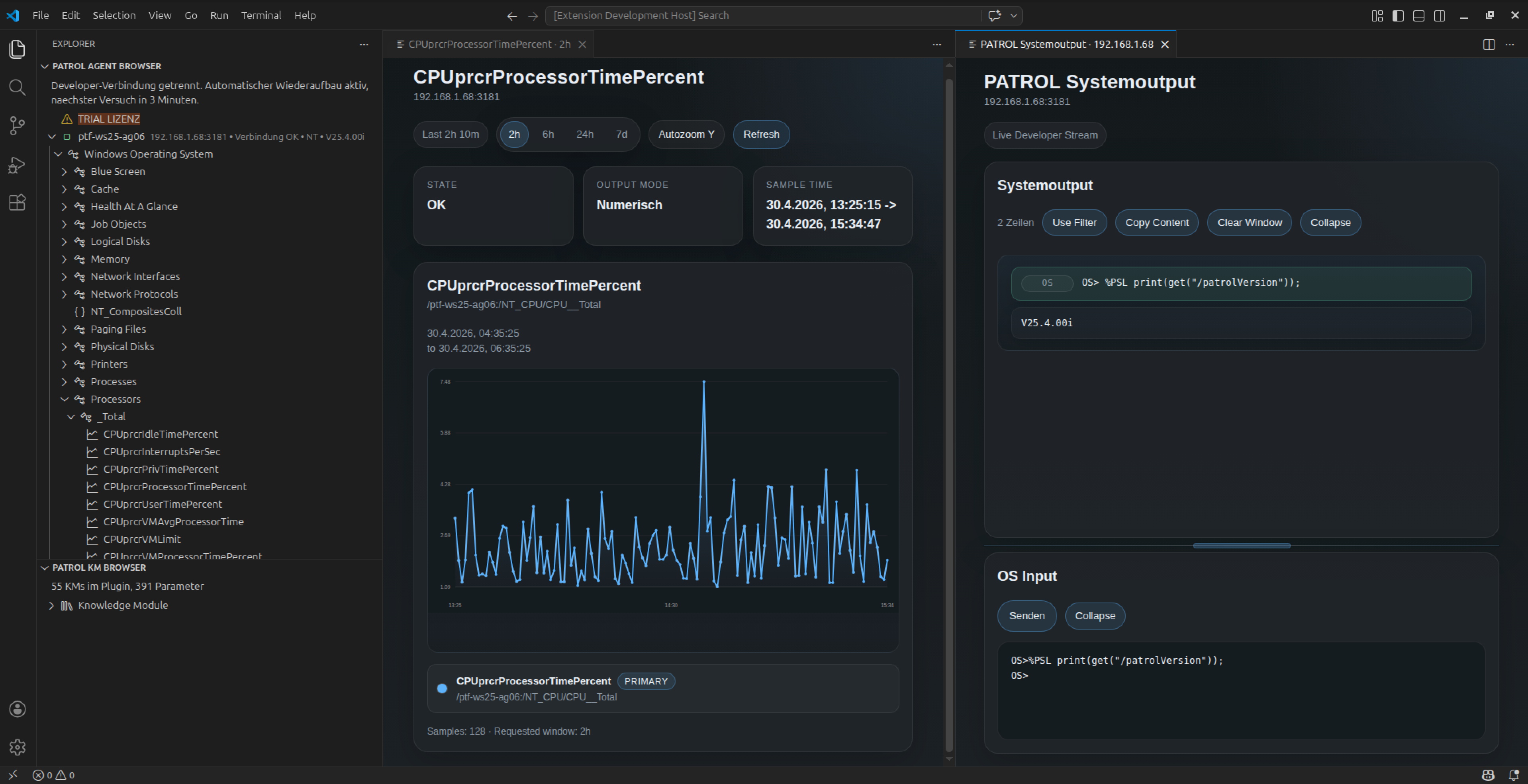 TDPD_NewAgent_Graph_and_Sysout New Agent first POC