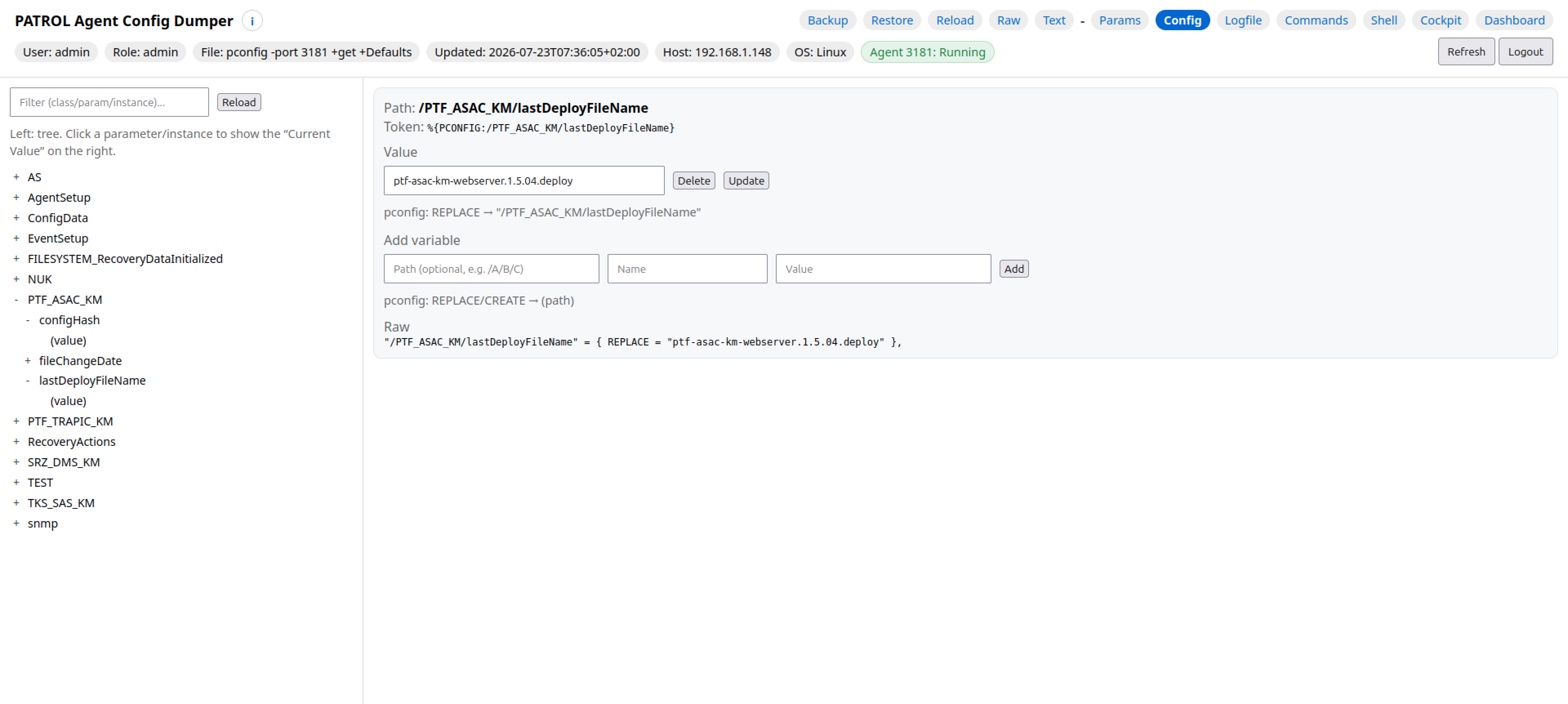 Config Dumper